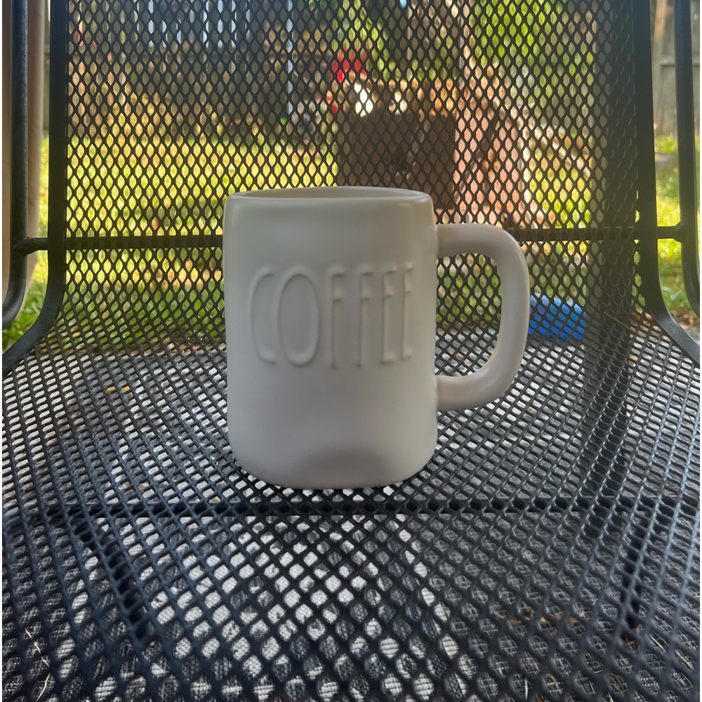 Rae Dunn White Out Coffee Mug